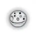 melted smiley face with x as eyes tattoo design idea