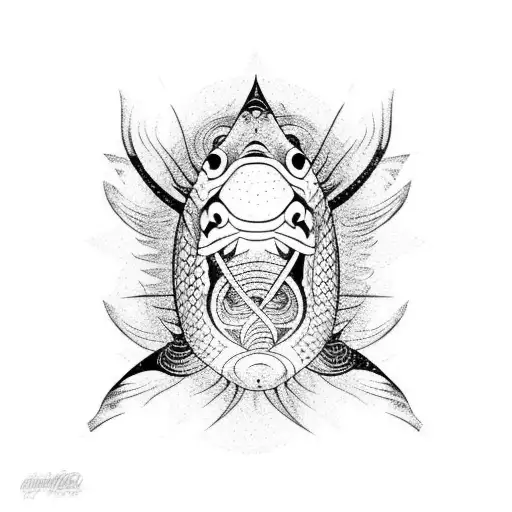 koi carp tattoo design idea