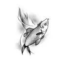 koi carp tattoo design idea