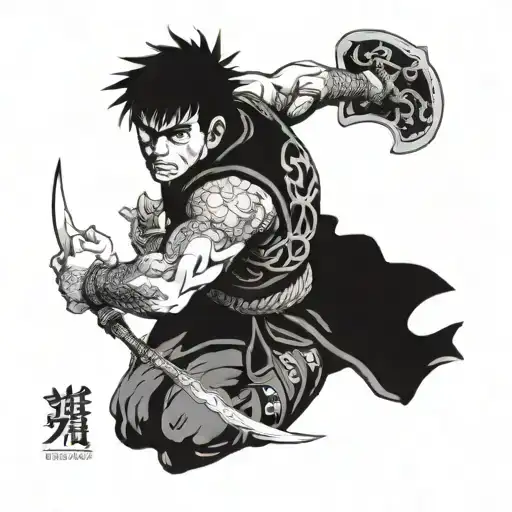guts berserk tattoo design idea