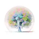 earthquaked tree tattoo design idea