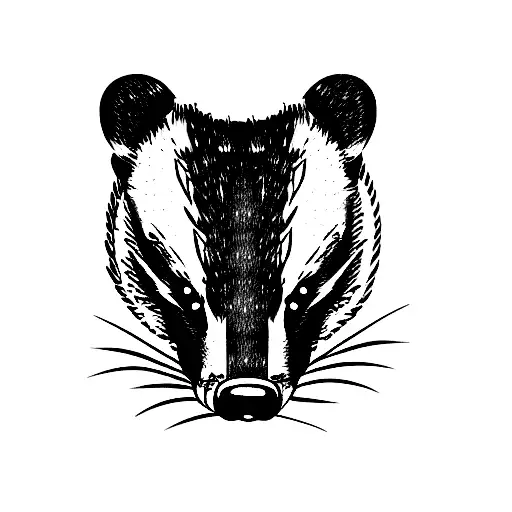 badger full tattoo design idea