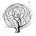 Tree of Life with birds flying from it tattoo design idea
