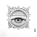 All Seeing Eye tattoo design idea