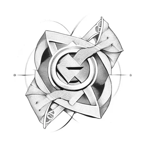 bowtie with infinity sign and 333 tattoo design idea