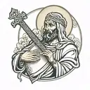 san judas tadeo tattoo design idea