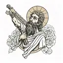 san judas tadeo tattoo design idea