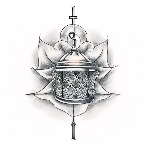 Church bell tattoo design idea
