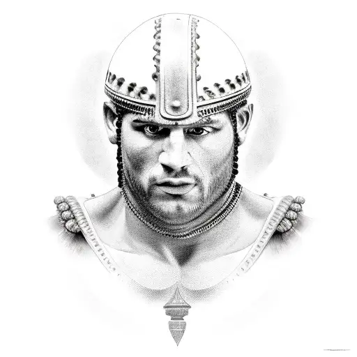 Roman Gladiators tattoo design idea