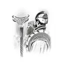 Roman Gladiators tattoo design idea