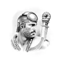 Roman Gladiators tattoo design idea