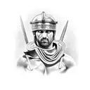 Roman Gladiators tattoo design idea