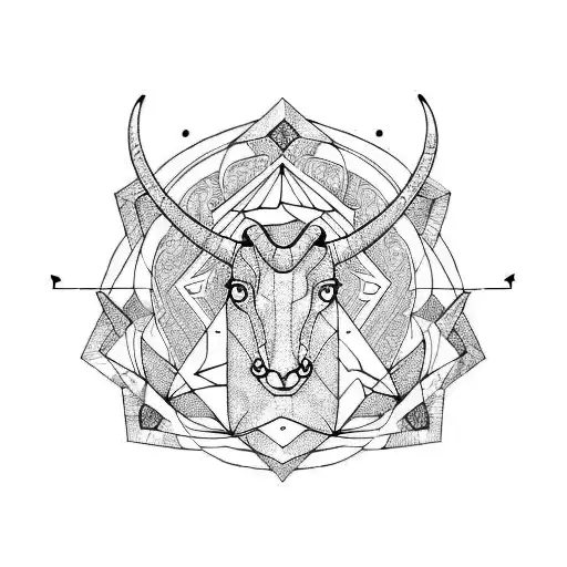Capricorn tattoo design idea