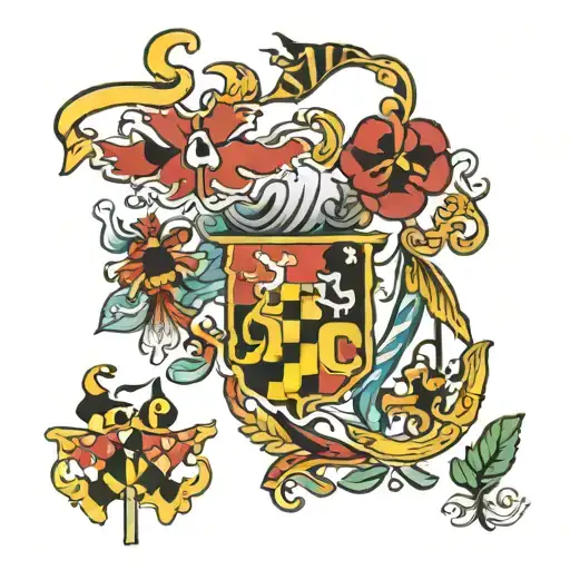 Maryland state symbols incorporated tattoo design idea