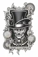 Magician Tarot Card  tattoo design idea