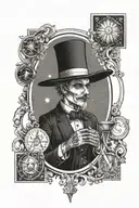 Magician Tarot Card  tattoo design idea