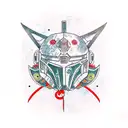mandalorian tattoo design idea