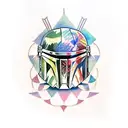 mandalorian tattoo design idea