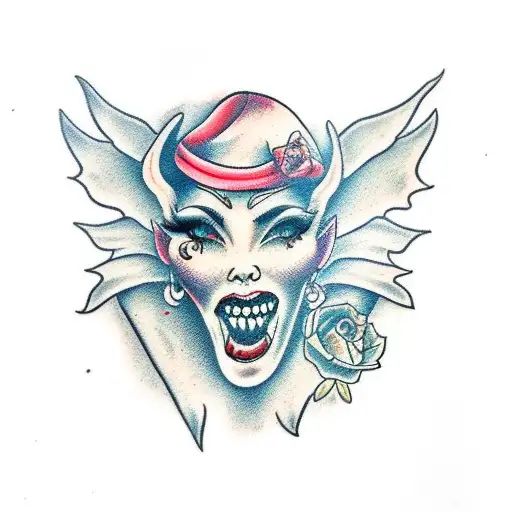 succubus tattoo design idea