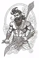 Parshuram with  tattoo design idea