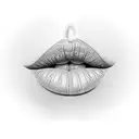 tattoo of lips like kissed with red lipstick tattoo design idea