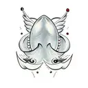 tattoo of lips like kissed with red lipstick tattoo design idea