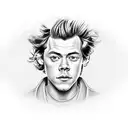 harry styles tattoo design idea