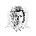 harry styles tattoo design idea