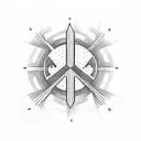 peace at mind tattoo design idea