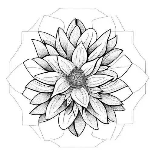 May and July Birth flower tattoo design idea