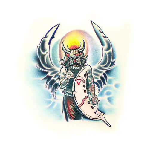 lucifer tattoo design idea