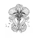 iris  tattoo design idea