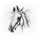 Brasilian jiu-jitsu horse  tattoo design idea