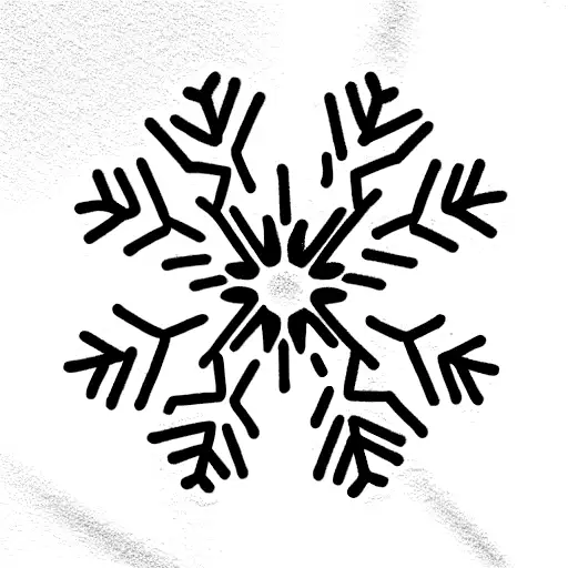 Snowflake  tattoo design idea