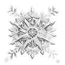 Snowflake  tattoo design idea