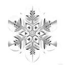 Snowflake  tattoo design idea
