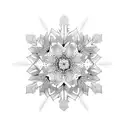 Snowflake  tattoo design idea