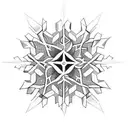 Snowflake  tattoo design idea