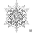 Snowflake  tattoo design idea