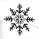 Snowflake  tattoo design idea