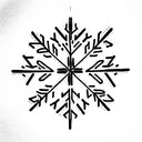 Snowflake  tattoo design idea