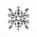 Snowflake  tattoo design idea