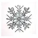Snowflake  tattoo design idea