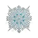 Snowflake  tattoo design idea