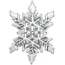 Snowflake  tattoo design idea