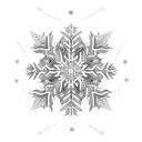 Snowflake  tattoo design idea