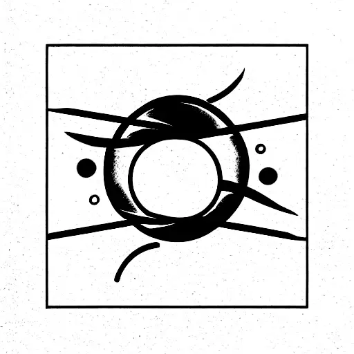 planet venus with discrete third eye minimalistic tattoo design idea