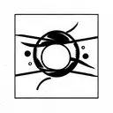 planet venus with discrete third eye minimalistic tattoo design idea