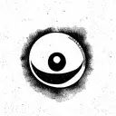 planet venus with discrete third eye minimalistic tattoo design idea