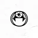 planet venus with discrete third eye minimalistic tattoo design idea